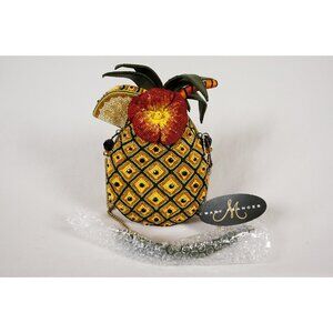 Mary Frances Fun in The Sun Beaded Pineapple Drink Novelty Handbag NEW!!